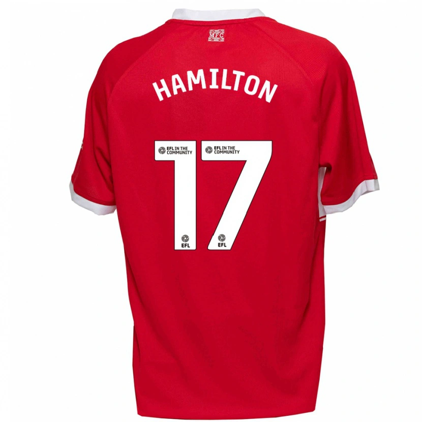 Danxen Damen Micah Hamilton #17 Rot Weiß Heimtrikot Trikot 2025/26 T-Shirt Österreich