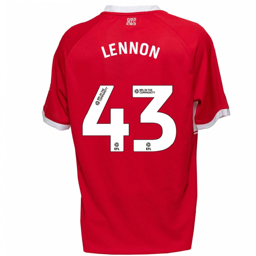Danxen Damen Charlie Lennon #43 Rot Weiß Heimtrikot Trikot 2025/26 T-Shirt Österreich