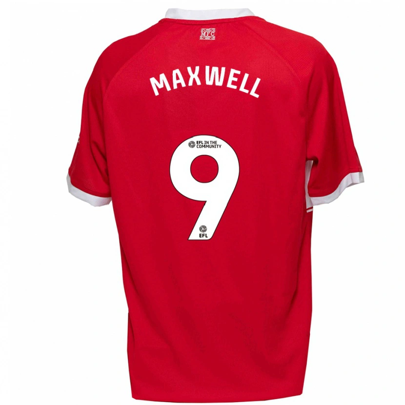Danxen Damen Armani Maxwell #9 Rot Weiß Heimtrikot Trikot 2025/26 T-Shirt Österreich