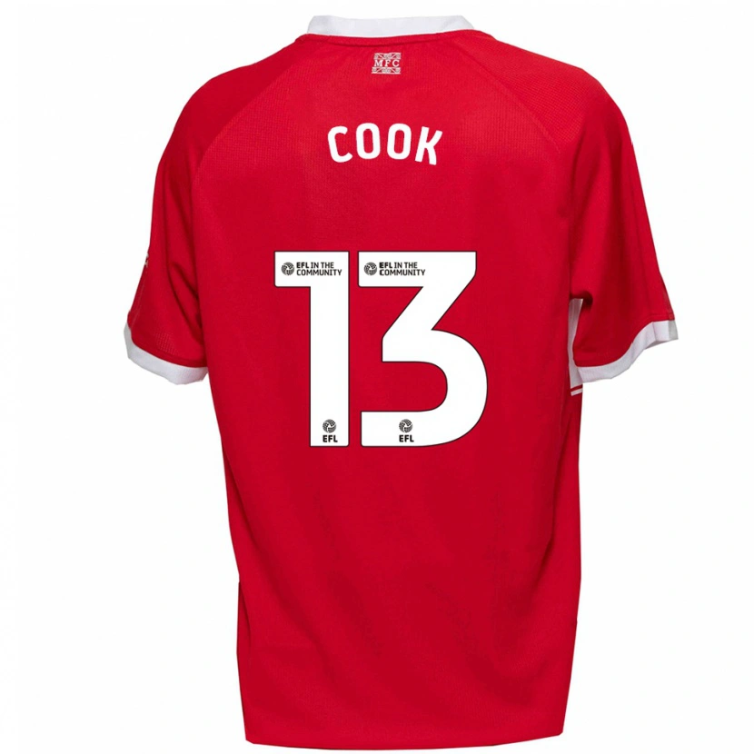 Danxen Damen Ruby Cook #13 Rot Weiß Heimtrikot Trikot 2025/26 T-Shirt Österreich