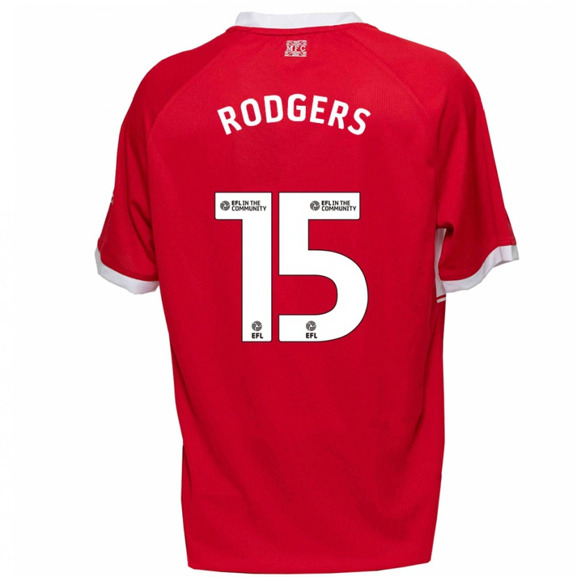 Danxen Damen Amber Rodgers #15 Rot Weiß Heimtrikot Trikot 2025/26 T-Shirt Österreich