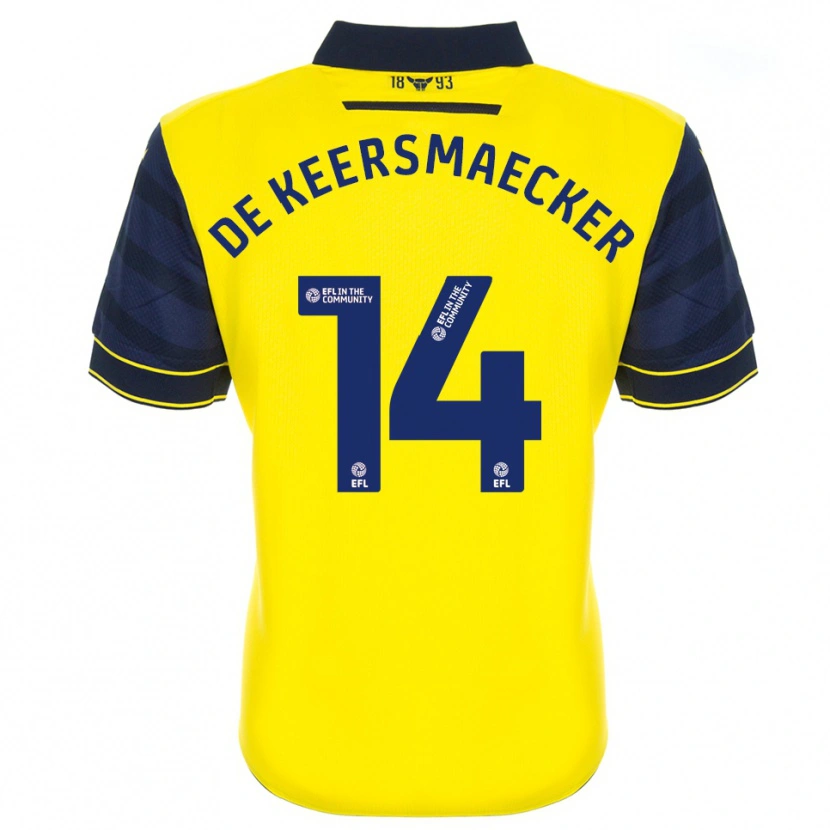 Danxen Damen Brian De Keersmaecker #14 Gelb Marine Heimtrikot Trikot 2025/26 T-Shirt Österreich