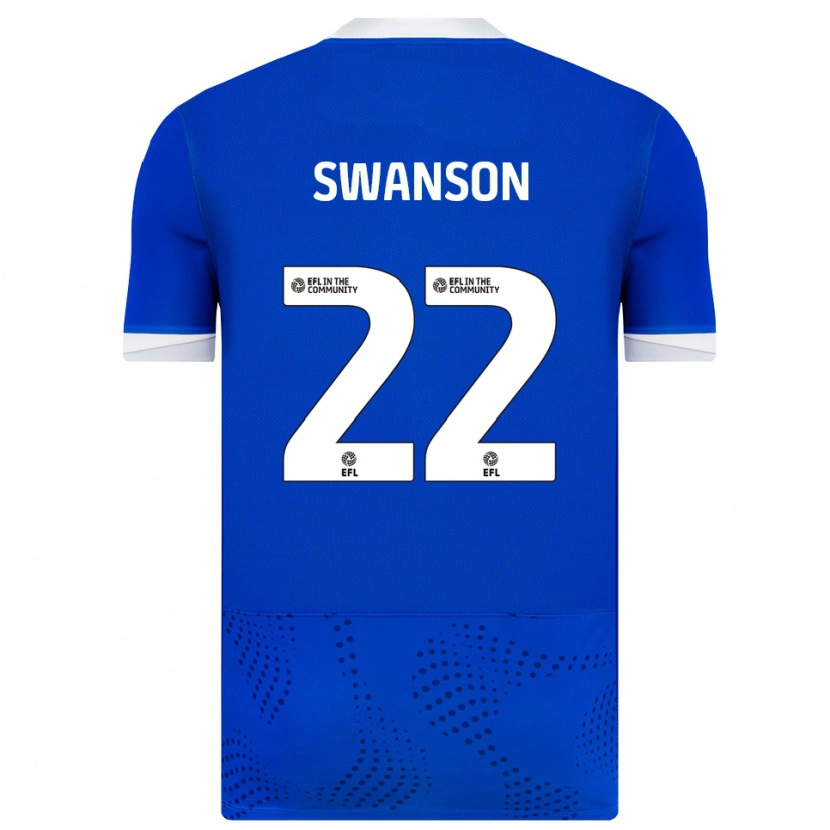 Danxen Damen Zak Swanson #22 Blau Weiß Heimtrikot Trikot 2025/26 T-Shirt Österreich