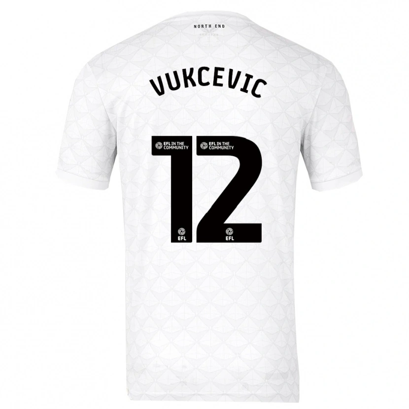 Danxen Damen Andrija Vukcevic #12 Weiß Rot Heimtrikot Trikot 2025/26 T-Shirt Österreich
