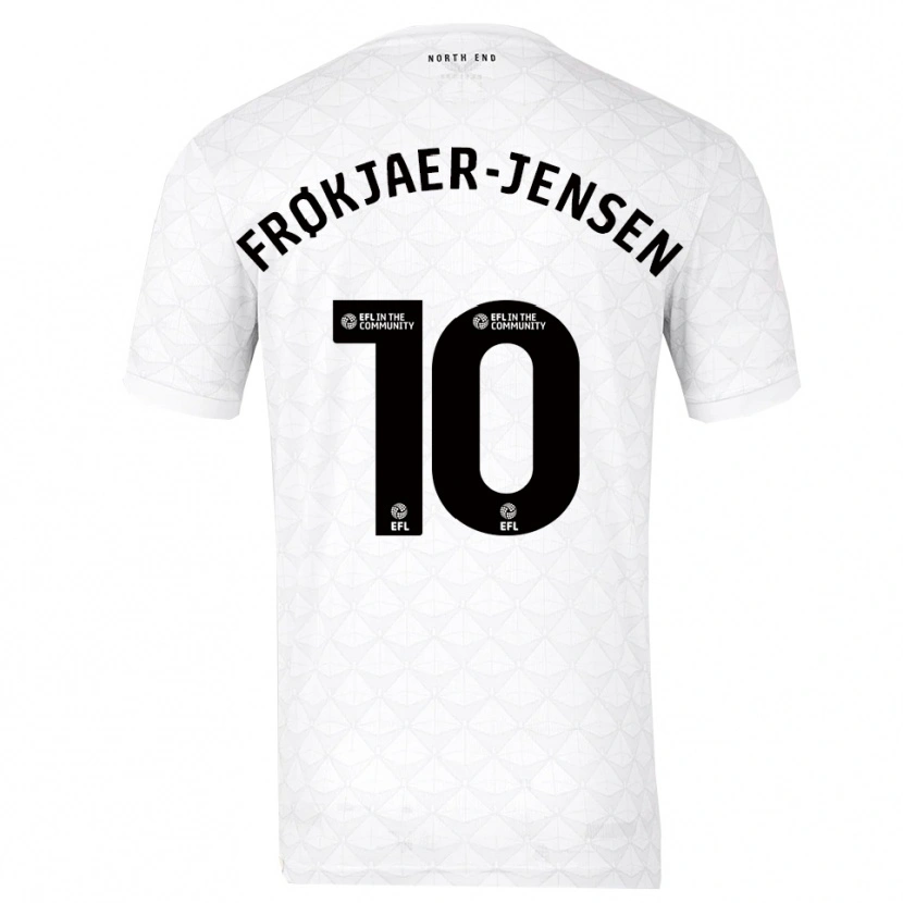 Danxen Damen Mads Frøkjaer-Jensen #10 Weiß Rot Heimtrikot Trikot 2025/26 T-Shirt Österreich