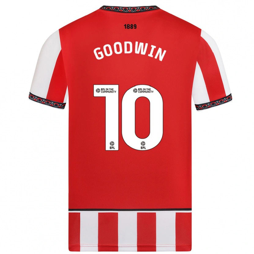 Danxen Damen Isobel Goodwin #10 Rot Weiß Heimtrikot Trikot 2025/26 T-Shirt Österreich