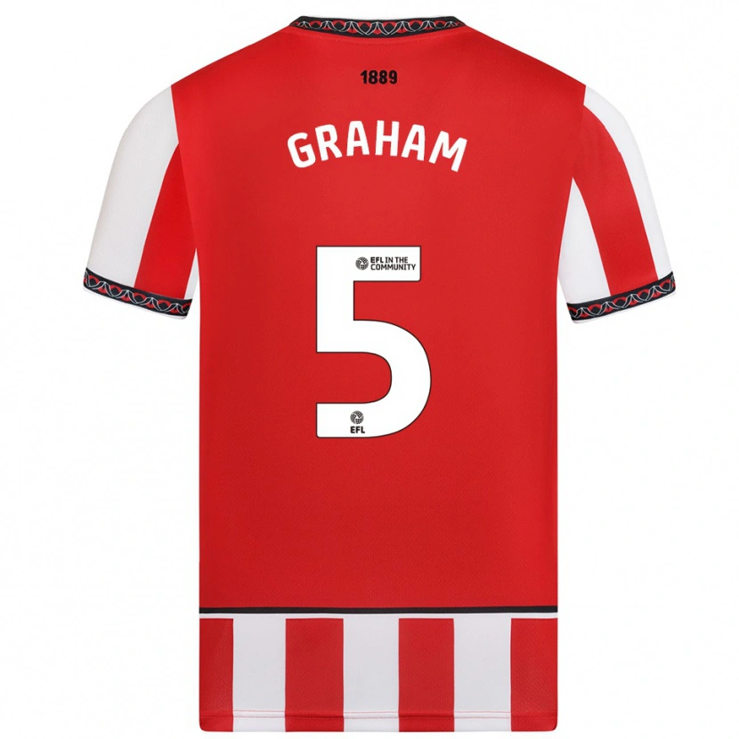 Danxen Damen Molly Graham #5 Rot Weiß Heimtrikot Trikot 2025/26 T-Shirt Österreich