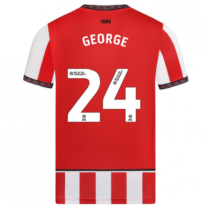 Danxen Damen Tammi George #24 Rot Weiß Heimtrikot Trikot 2025/26 T-Shirt Österreich