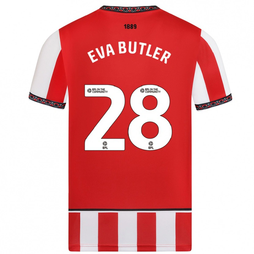 Danxen Damen Eva Butler #28 Rot Weiß Heimtrikot Trikot 2025/26 T-Shirt Österreich