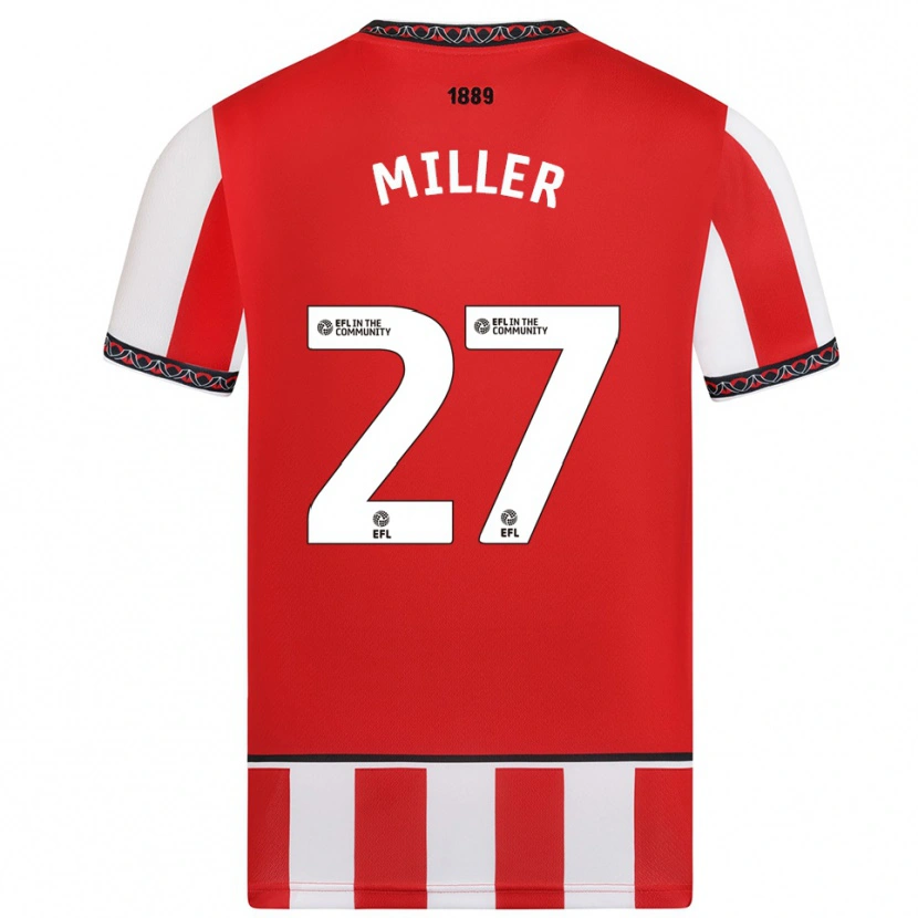 Danxen Damen Lara Miller #27 Rot Weiß Heimtrikot Trikot 2025/26 T-Shirt Österreich