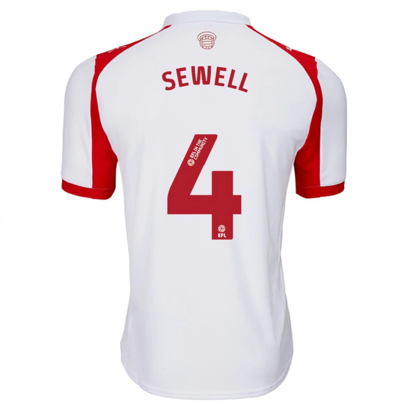 Danxen Damen Broghan Sewell #4 Weiß Rot Heimtrikot Trikot 2025/26 T-Shirt Österreich
