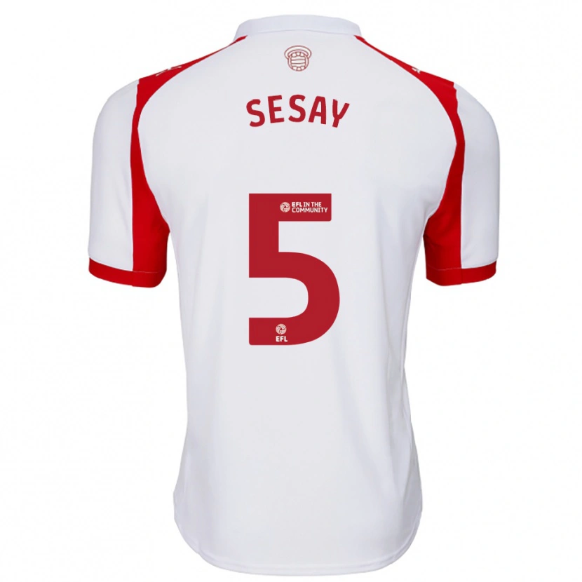 Danxen Damen Moses Sesay #5 Weiß Rot Heimtrikot Trikot 2025/26 T-Shirt Österreich