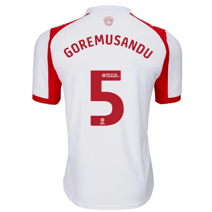 Danxen Damen Tino Goremusandu #5 Weiß Rot Heimtrikot Trikot 2025/26 T-Shirt Österreich