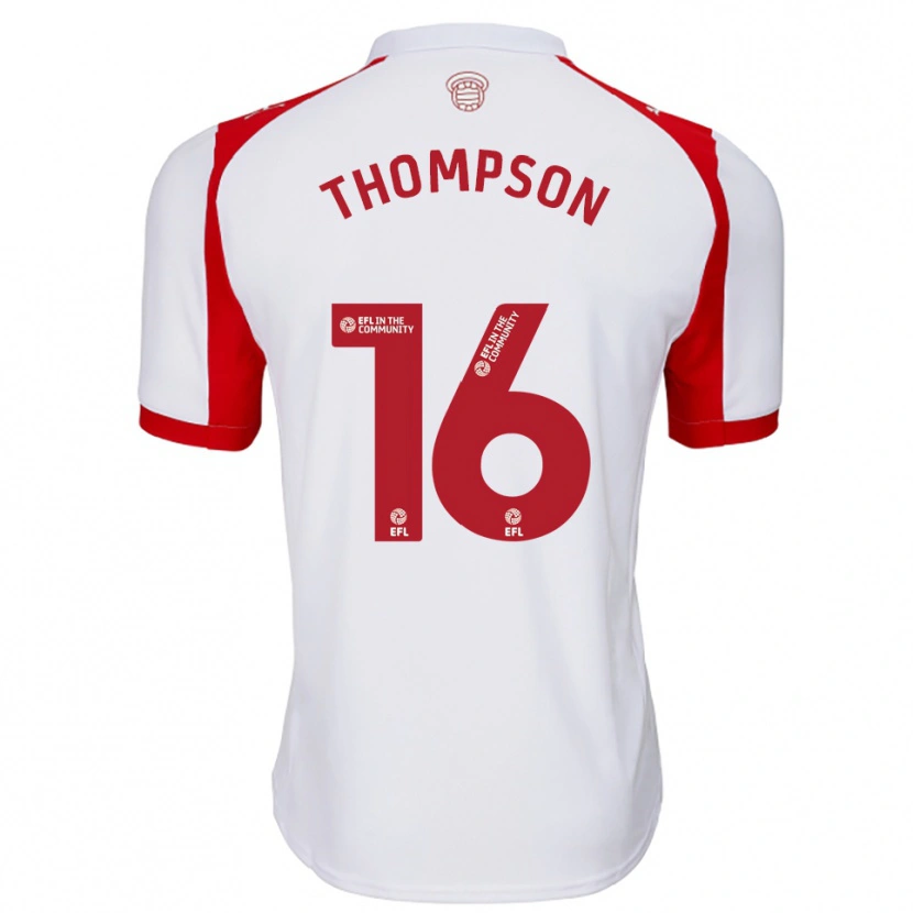 Danxen Damen Emma Thompson #16 Weiß Rot Heimtrikot Trikot 2025/26 T-Shirt Österreich