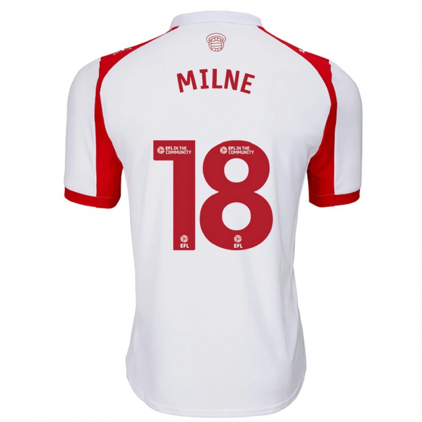 Danxen Damen Isabel Milne #18 Weiß Rot Heimtrikot Trikot 2025/26 T-Shirt Österreich