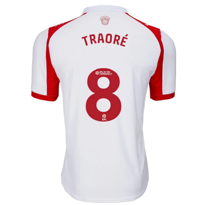 Danxen Damen Daouda Traoré #8 Weiß Rot Heimtrikot Trikot 2025/26 T-Shirt Österreich