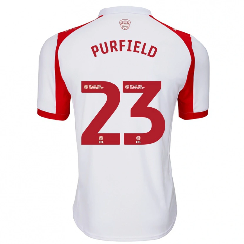 Danxen Damen Jemma Elizabeth Purfield #23 Weiß Rot Heimtrikot Trikot 2025/26 T-Shirt Österreich