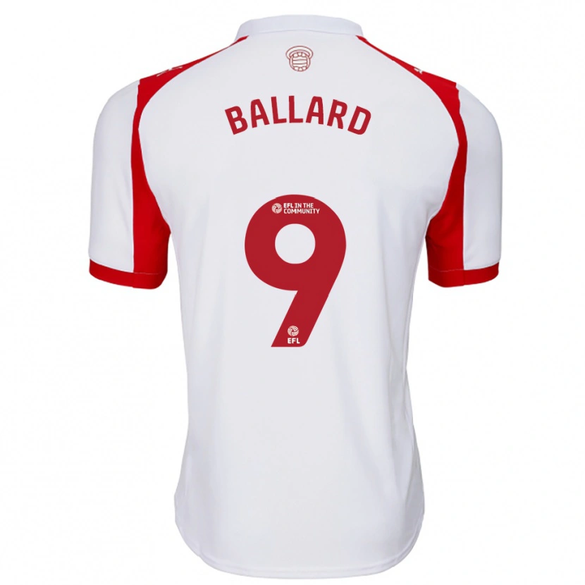 Danxen Damen Dom Ballard #9 Weiß Rot Heimtrikot Trikot 2025/26 T-Shirt Österreich