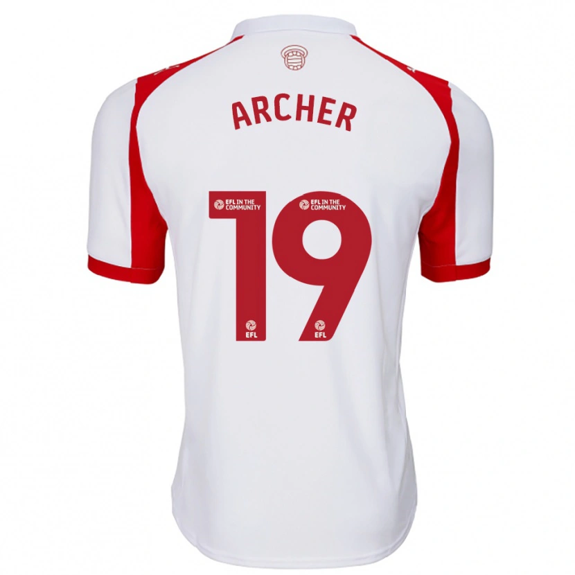 Danxen Damen Cameron Archer #19 Weiß Rot Heimtrikot Trikot 2025/26 T-Shirt Österreich