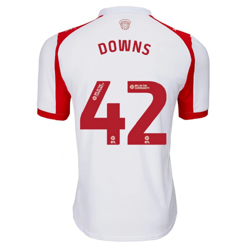 Danxen Damen Damion Downs #42 Weiß Rot Heimtrikot Trikot 2025/26 T-Shirt Österreich