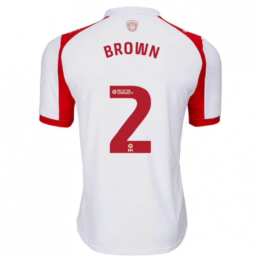 Danxen Damen Rachel Brown #2 Weiß Rot Heimtrikot Trikot 2025/26 T-Shirt Österreich