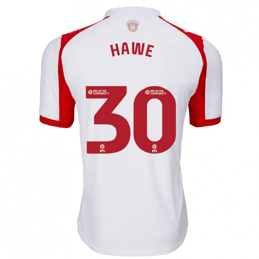 Danxen Damen Luke Hawe #30 Weiß Rot Heimtrikot Trikot 2025/26 T-Shirt Österreich