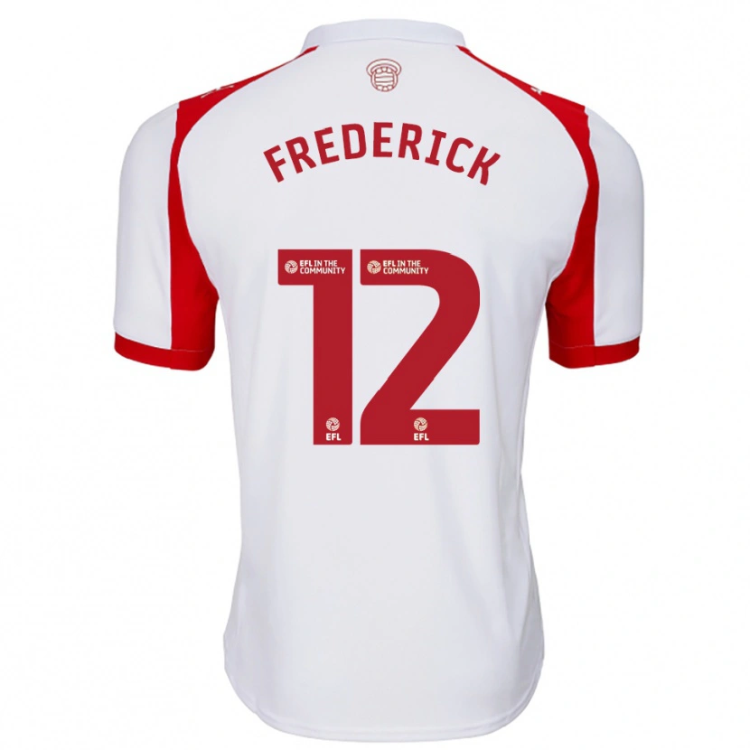 Danxen Damen Cameron Frederick #12 Weiß Rot Heimtrikot Trikot 2025/26 T-Shirt Österreich