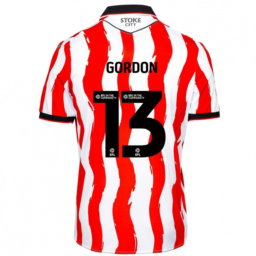 Danxen Damen Jonathon Gordon #13 Weiß Rot Heimtrikot Trikot 2025/26 T-Shirt Österreich