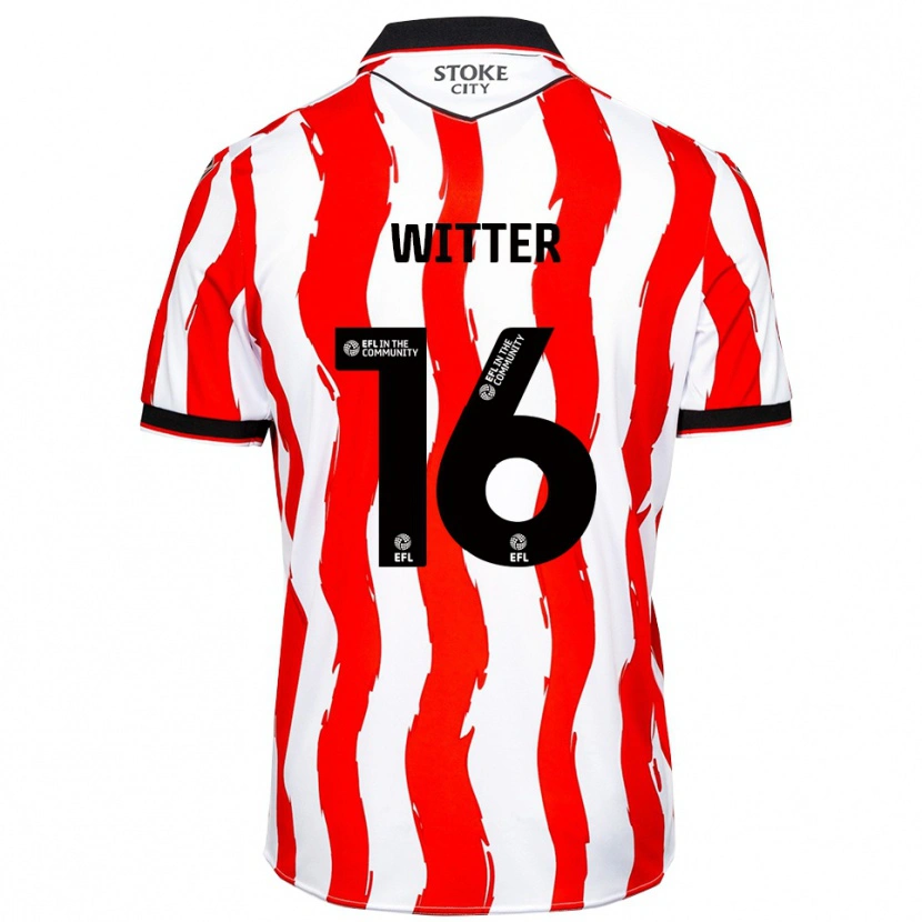 Danxen Damen Deandre Witter #16 Weiß Rot Heimtrikot Trikot 2025/26 T-Shirt Österreich