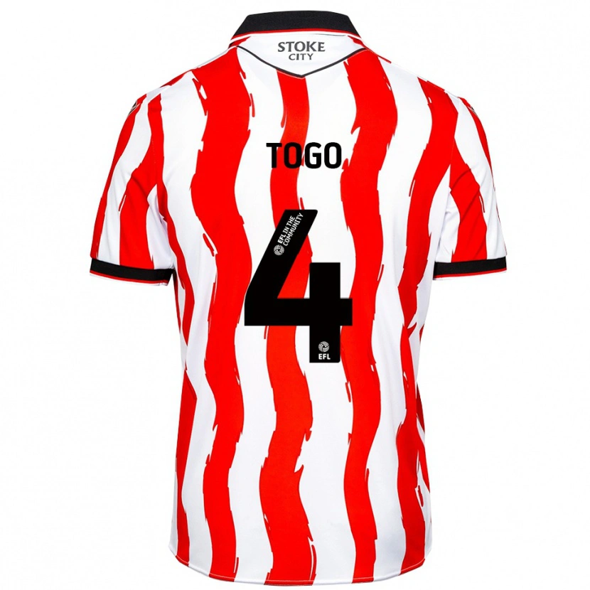 Danxen Damen Ian Togo #4 Weiß Rot Heimtrikot Trikot 2025/26 T-Shirt Österreich