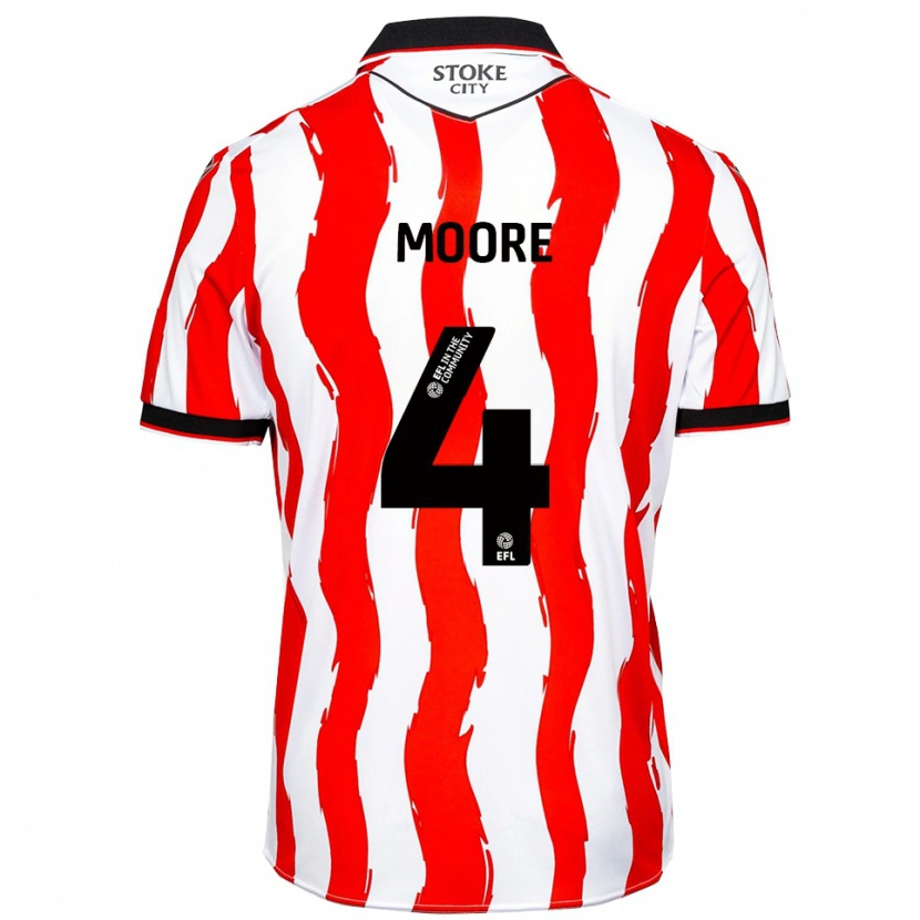 Danxen Damen Sidney Moore #4 Weiß Rot Heimtrikot Trikot 2025/26 T-Shirt Österreich