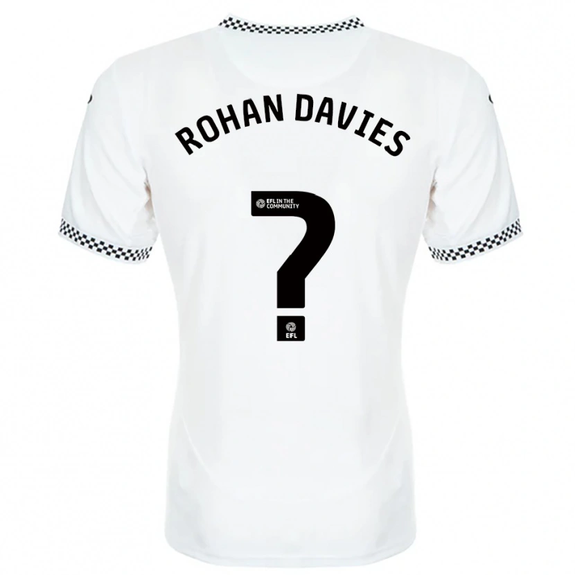 Danxen Damen Rohan Davies #0 Weiß Orange Heimtrikot Trikot 2025/26 T-Shirt Österreich