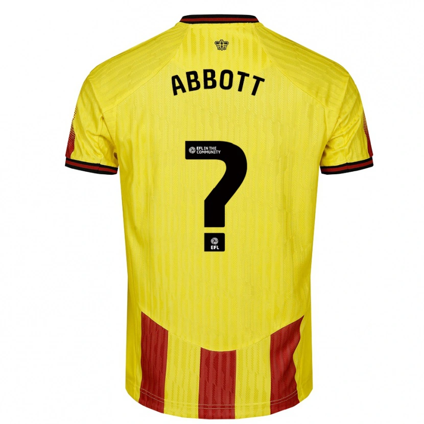 Danxen Damen George Abbott #0 Gelb Rot Heimtrikot Trikot 2025/26 T-Shirt Österreich