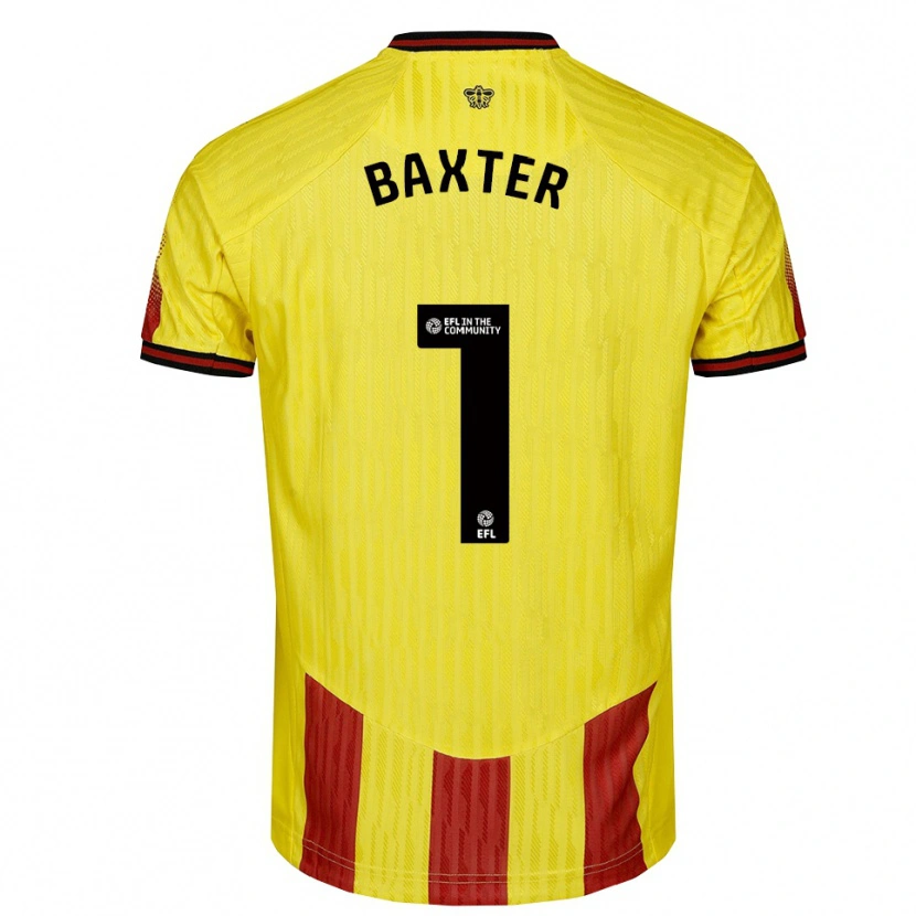 Danxen Damen Nathan Baxter #1 Gelb Rot Heimtrikot Trikot 2025/26 T-Shirt Österreich