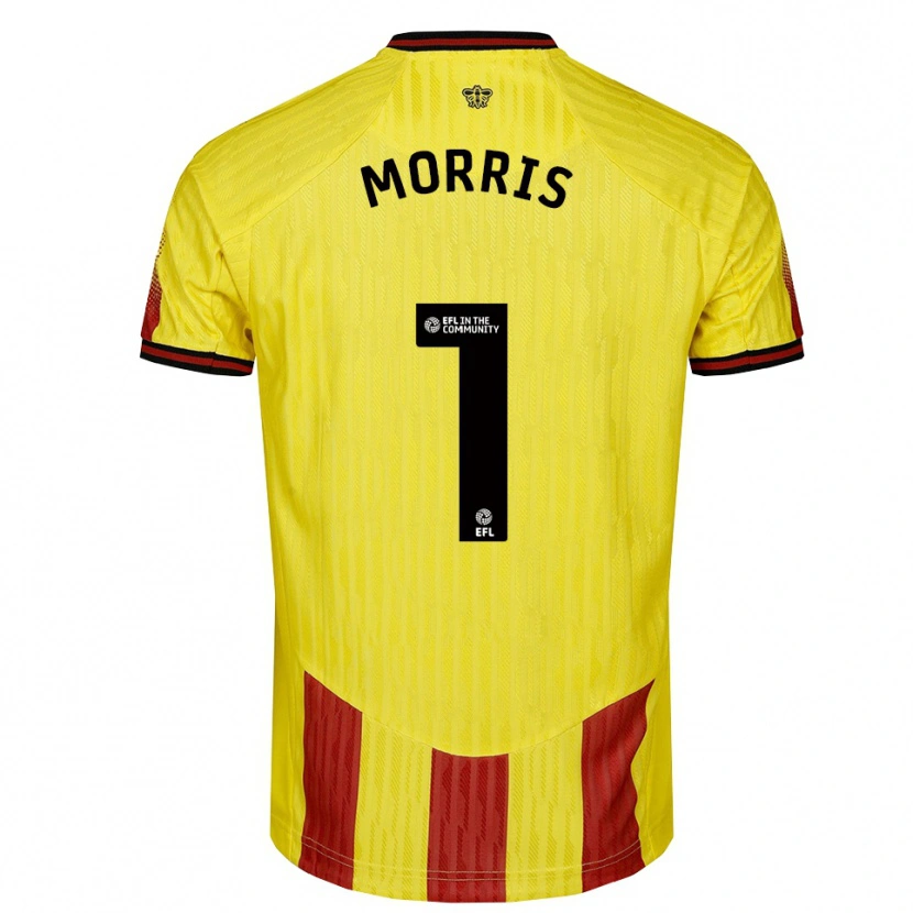 Danxen Damen Sam Morris #1 Gelb Rot Heimtrikot Trikot 2025/26 T-Shirt Österreich