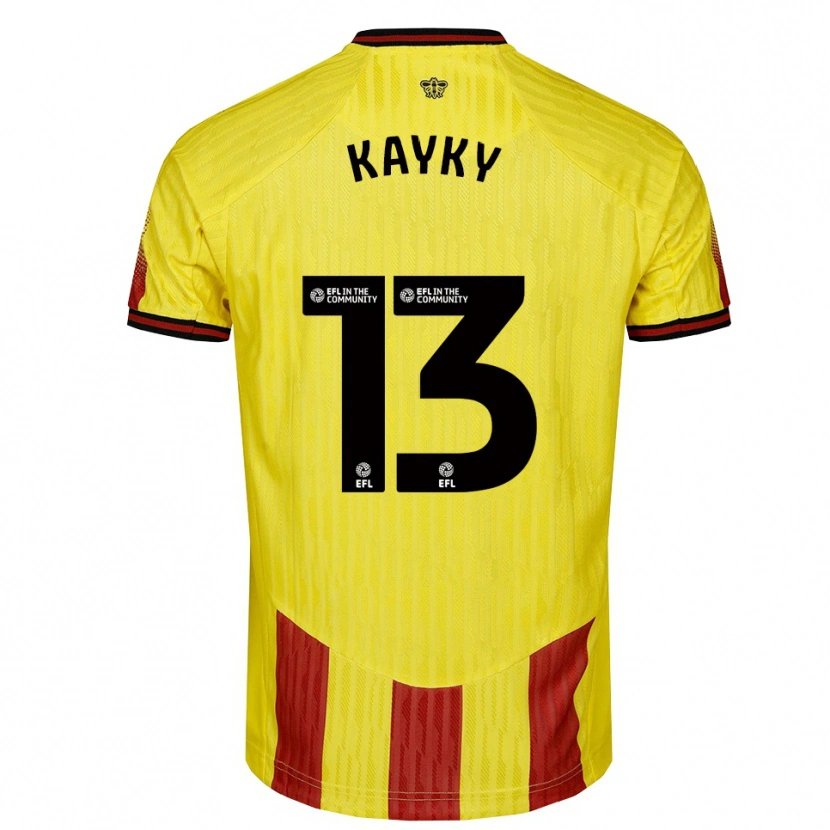 Danxen Damen Kayky Almeida #13 Gelb Rot Heimtrikot Trikot 2025/26 T-Shirt Österreich