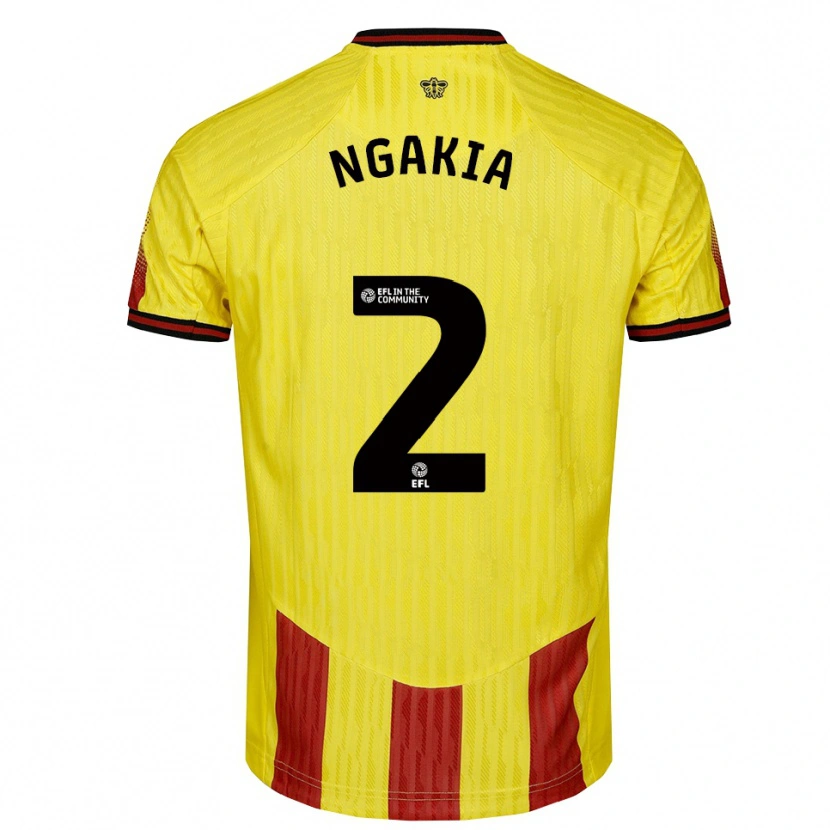 Danxen Damen Jeremy Ngakia #2 Gelb Rot Heimtrikot Trikot 2025/26 T-Shirt Österreich