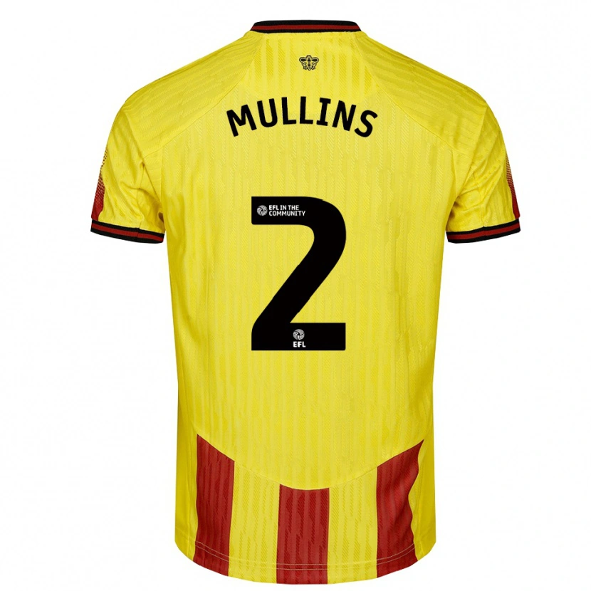 Danxen Damen Joshua Mullins #2 Gelb Rot Heimtrikot Trikot 2025/26 T-Shirt Österreich