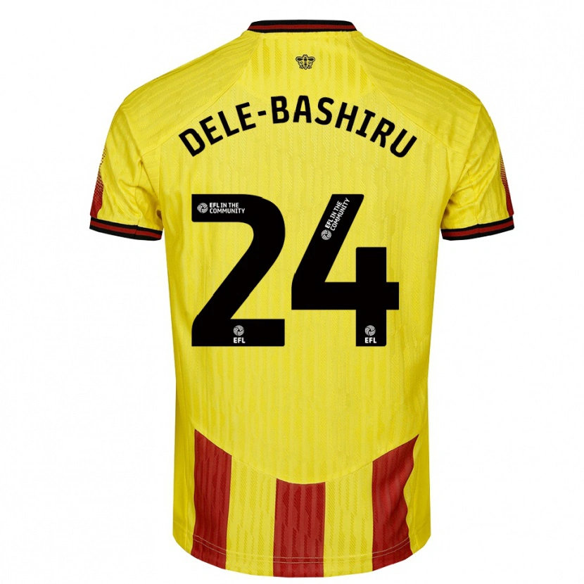 Danxen Damen Tom Dele-Bashiru #24 Gelb Rot Heimtrikot Trikot 2025/26 T-Shirt Österreich