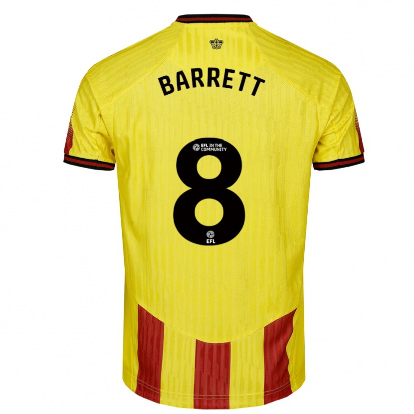 Danxen Damen Hayden Barrett #8 Gelb Rot Heimtrikot Trikot 2025/26 T-Shirt Österreich