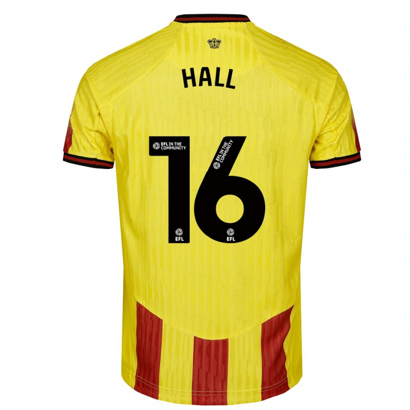 Danxen Damen Clarabella Hall #16 Gelb Rot Heimtrikot Trikot 2025/26 T-Shirt Österreich