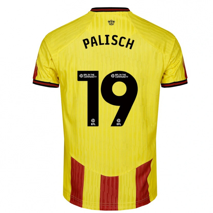Danxen Damen Alli Palisch #19 Gelb Rot Heimtrikot Trikot 2025/26 T-Shirt Österreich