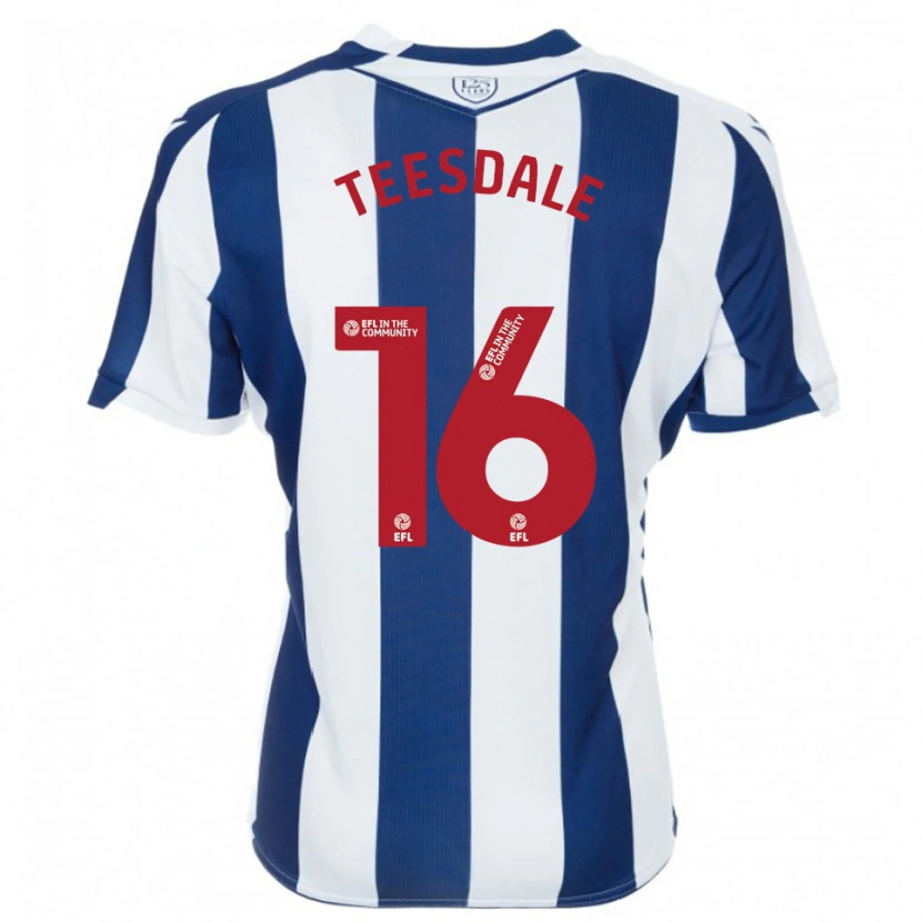 Danxen Damen Finn Teesdale #16 Marine Weiß Heimtrikot Trikot 2025/26 T-Shirt Österreich