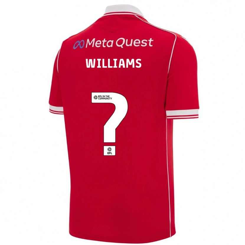 Danxen Damen Sam Williams #0 Rot Weiß Heimtrikot Trikot 2025/26 T-Shirt Österreich