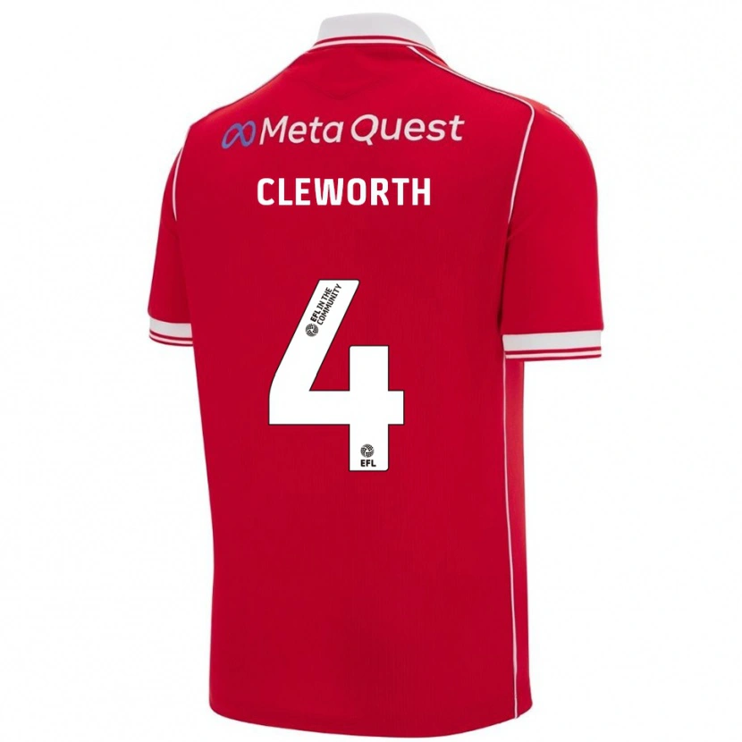 Danxen Damen Max Cleworth #4 Rot Weiß Heimtrikot Trikot 2025/26 T-Shirt Österreich