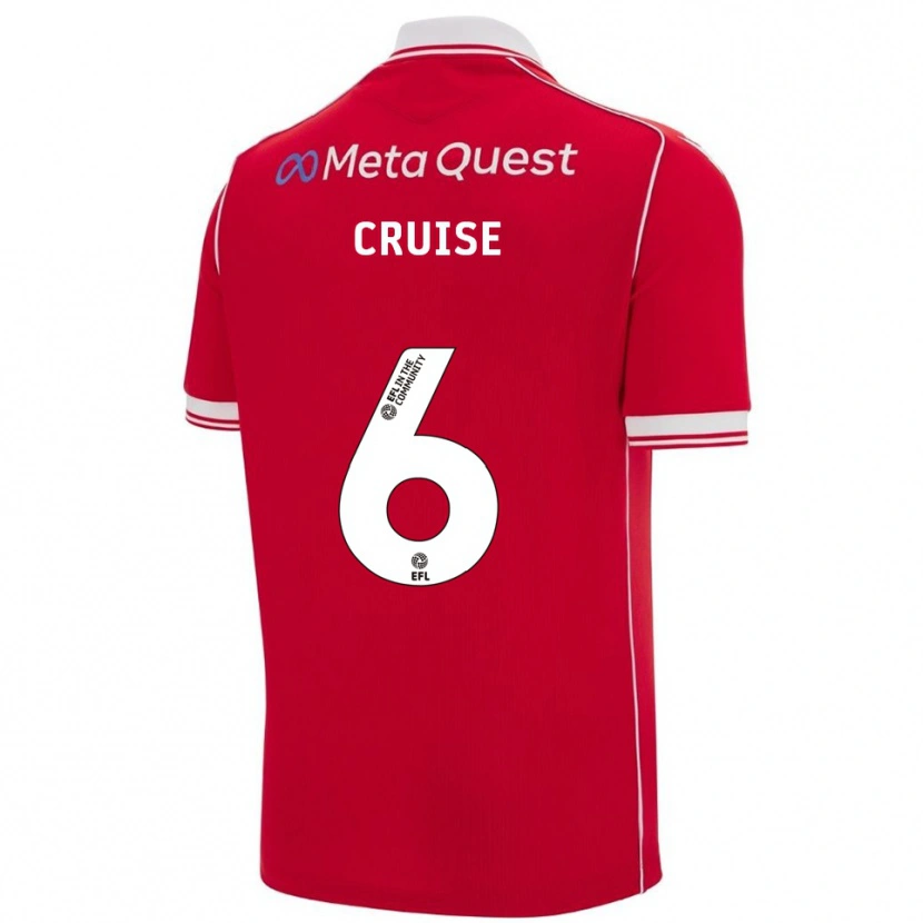 Danxen Damen George Cruise #6 Rot Weiß Heimtrikot Trikot 2025/26 T-Shirt Österreich