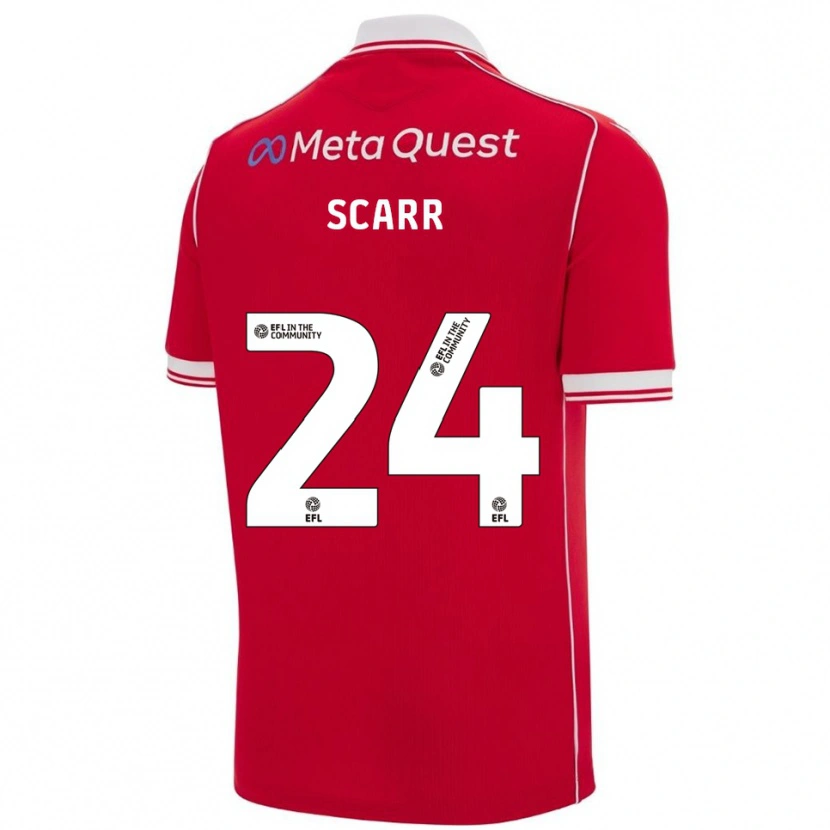 Danxen Damen Dan Scarr #24 Rot Weiß Heimtrikot Trikot 2025/26 T-Shirt Österreich