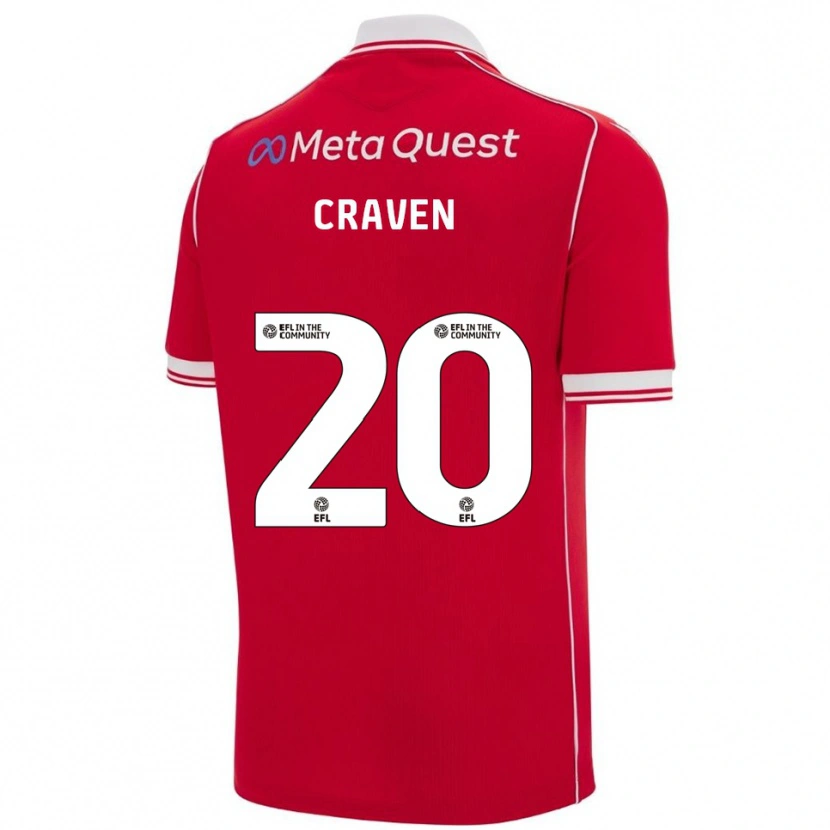 Danxen Damen Lizzie Craven #20 Rot Weiß Heimtrikot Trikot 2025/26 T-Shirt Österreich