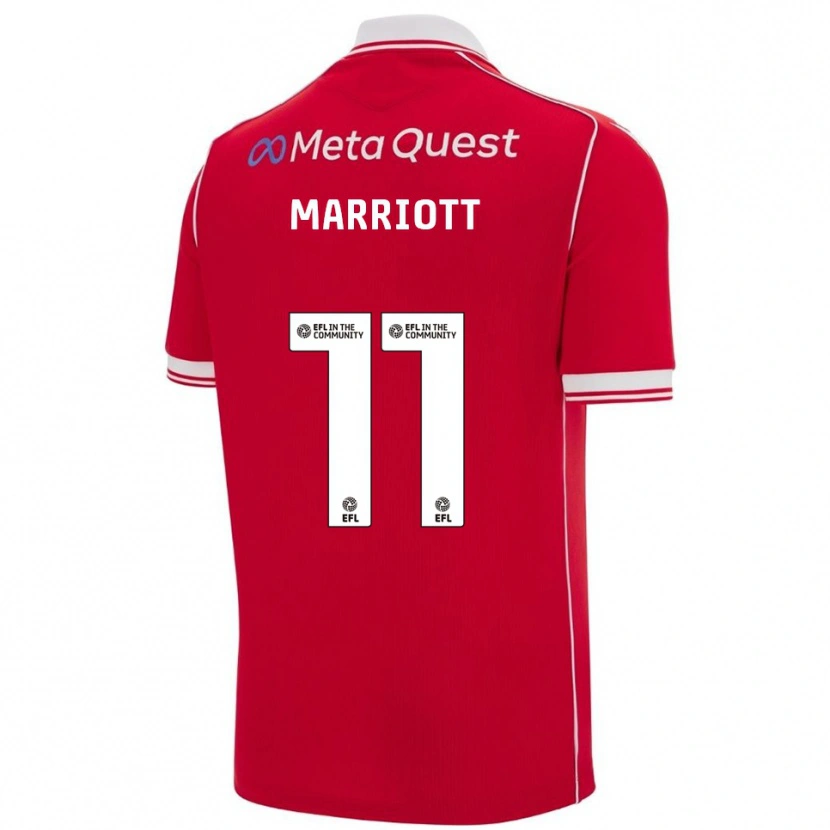 Danxen Damen Jack Marriott #11 Rot Weiß Heimtrikot Trikot 2025/26 T-Shirt Österreich