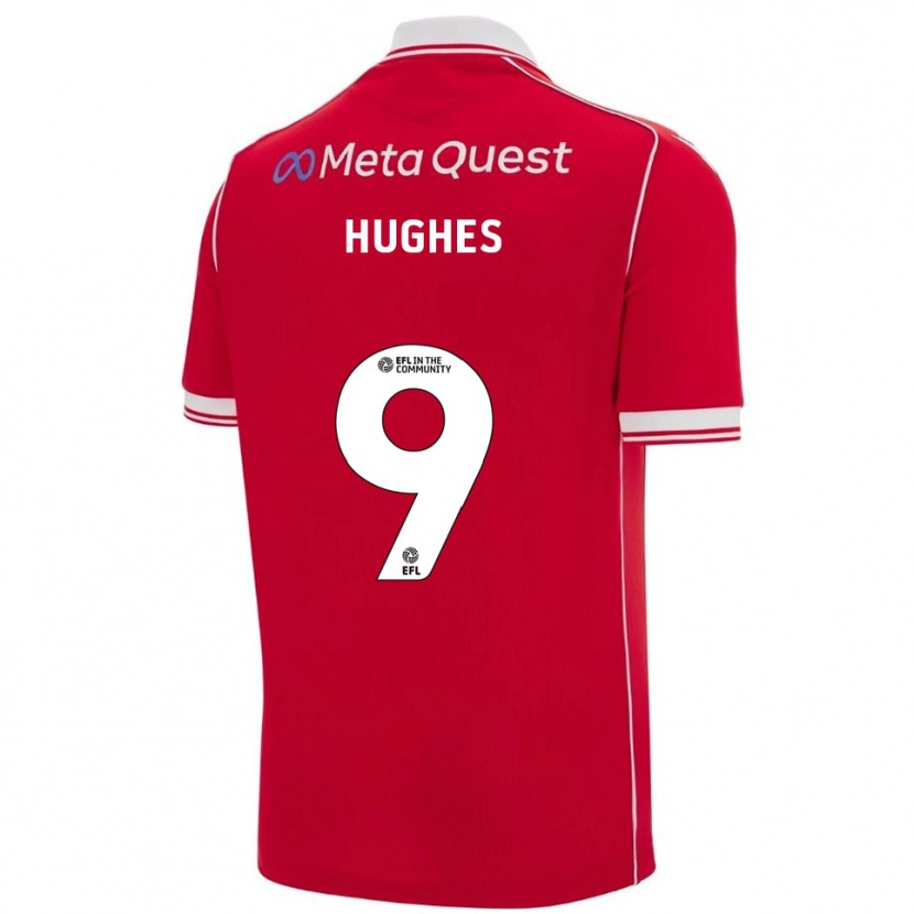 Danxen Damen Rosie Hughes #9 Rot Weiß Heimtrikot Trikot 2025/26 T-Shirt Österreich